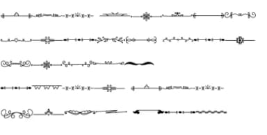 Lined Dasign by Chonada — Dingbats Font — thumbnail 8