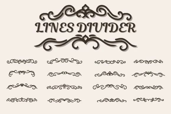 Lines Divider by Eystore — Dingbats Font