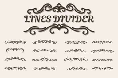 Lines Divider by Eystore — Dingbats Font — thumbnail 1