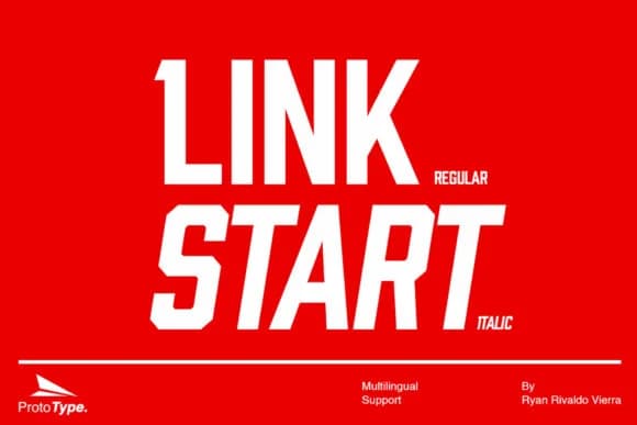 Link Start by Ryan Vierra — Slab Serif Font