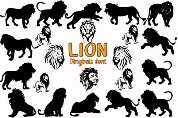 Lion by Nongyao — Dingbats Font