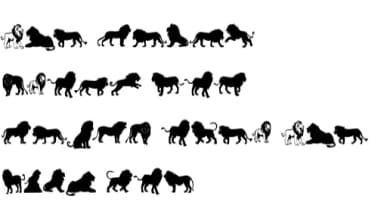 Lion by Nongyao — Dingbats Font — thumbnail 8