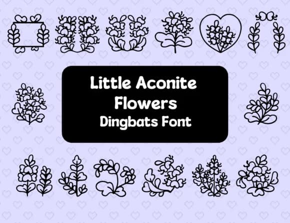 Little Aconite Flowers by Distiny4919 — Dingbats Font