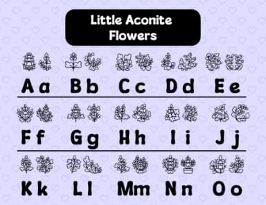 Little Aconite Flowers by Distiny4919 — Dingbats Font — thumbnail 2