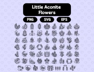 Little Aconite Flowers by Distiny4919 — Dingbats Font — thumbnail 5
