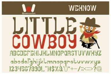 Little Cowboy by weknow — Slab Serif Font — thumbnail 1
