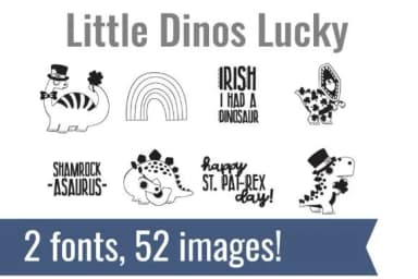 Little Dinos Dingbats by Illustration Ink — Dingbats Font — thumbnail 1