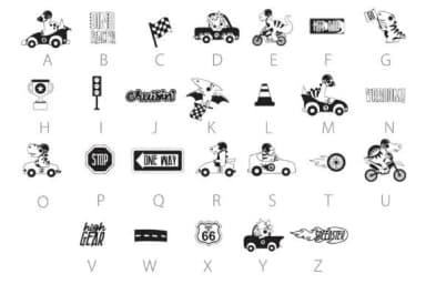 Little Dinos Dingbats by Illustration Ink — Dingbats Font — thumbnail 3