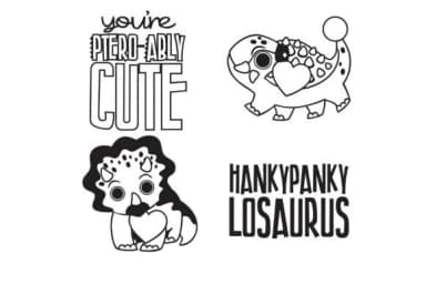 Little Dinos Dingbats by Illustration Ink — Dingbats Font — thumbnail 4