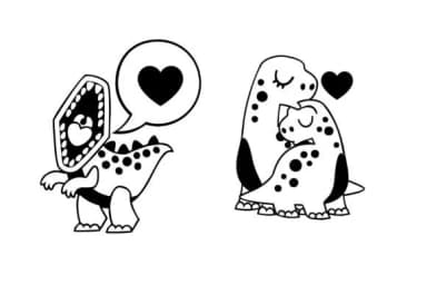 Little Dinos Dingbats by Illustration Ink — Dingbats Font — thumbnail 5