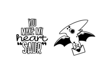 Little Dinos Dingbats by Illustration Ink — Dingbats Font — thumbnail 6