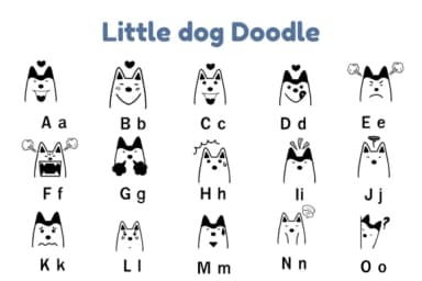Little Dog Doodle by Nun Sukhwan — Dingbats Font — thumbnail 2