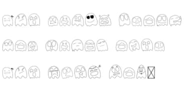 Little Ghosts by Khim08Studio — Dingbats Font — thumbnail 8