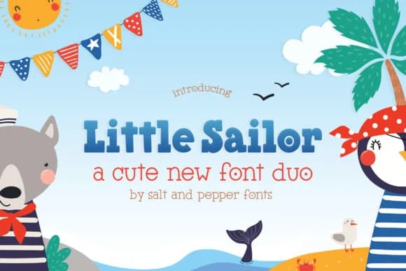 Little Sailor Duo by Salt and Pepper Fonts — Slab Serif Font