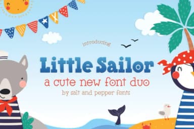 Little Sailor Duo by Salt and Pepper Fonts — Slab Serif Font — thumbnail 1