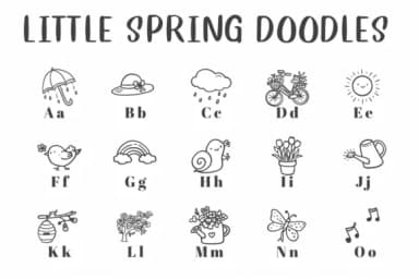 Little Spring Doodles by CHANOK — Dingbats Font — thumbnail 2