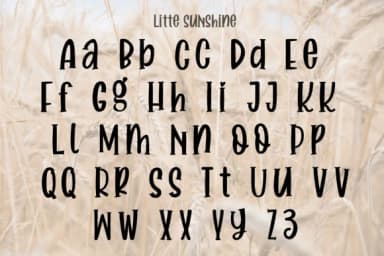 Little Sunshine by TINY GRAPHIX — Slab Serif Font — thumbnail 5