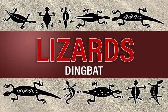 Lizards by vladimirnikolic — Dingbats Font