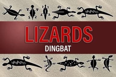 Lizards by vladimirnikolic — Dingbats Font — thumbnail 1