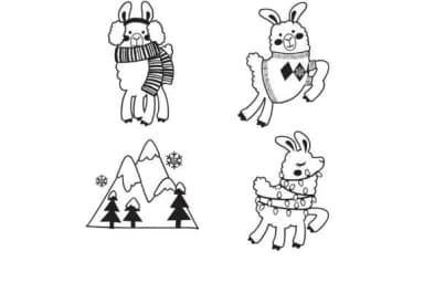 Llama-days Dingbats by Illustration Ink — Dingbats Font — thumbnail 5