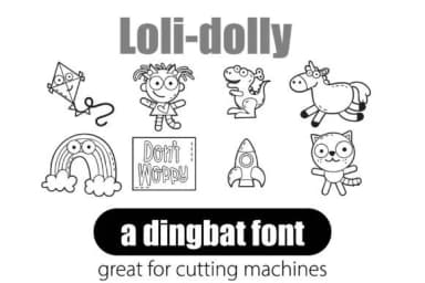 Loli-dolly by Illustration Ink — Dingbats Font — thumbnail 1
