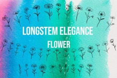 Long Stem Elegance by MOMAT THIRTYONE — Dingbats Font — thumbnail 1