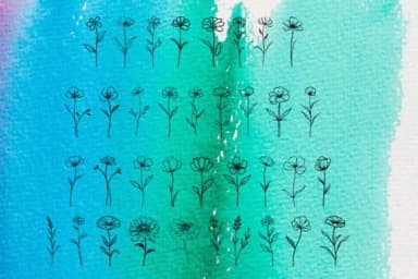 Long Stem Elegance by MOMAT THIRTYONE — Dingbats Font — thumbnail 2