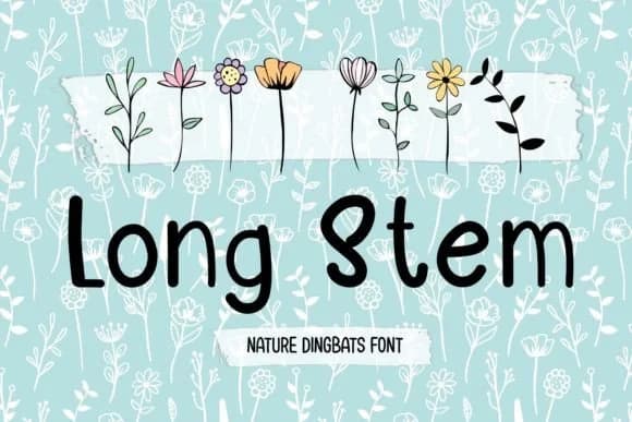 Long Stem by DREAMs Soul G. — Dingbats Font