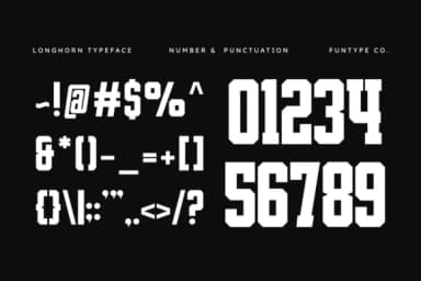 Longhorn by Funtype Co. — Slab Serif Font — thumbnail 3