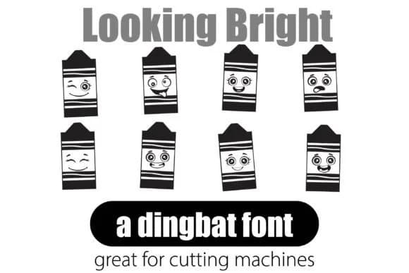 Looking Bright by Illustration Ink — Dingbats Font