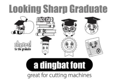 Looking Sharp Graduate by Illustration Ink — Dingbats Font — thumbnail 1