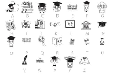 Looking Sharp Graduate by Illustration Ink — Dingbats Font — thumbnail 3