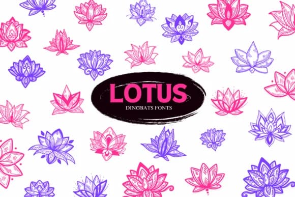 Lotus by Suphitchaya — Dingbats Font