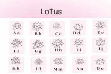 Lotus by Ketsarin — Dingbats Font — thumbnail 2