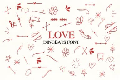 Love by Nongyao — Dingbats Font — thumbnail 1