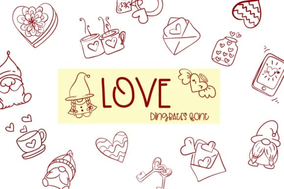 Love by Sirinart — Dingbats Font