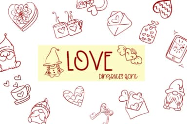 Love by Sirinart — Dingbats Font — thumbnail 1