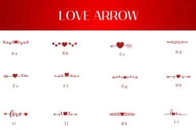Love Arrow by Heartcraft Atelier — Dingbats Font — thumbnail 2
