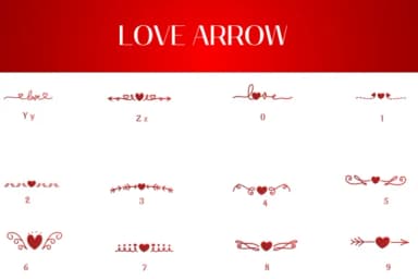 Love Arrow by Heartcraft Atelier — Dingbats Font — thumbnail 4