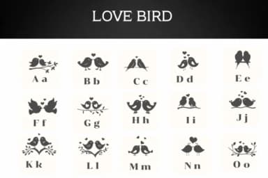 Love Birds by Apiwat Type — Dingbats Font — thumbnail 2