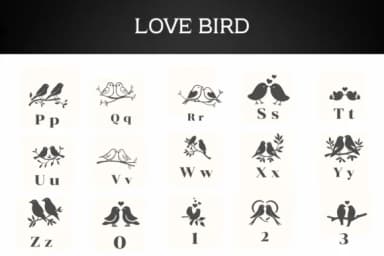 Love Birds by Apiwat Type — Dingbats Font — thumbnail 3