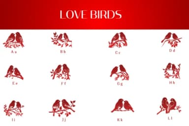 Love Birds by Heartcraft Atelier — Dingbats Font — thumbnail 2