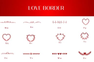 Love Border by Heartcraft Atelier — Dingbats Font — thumbnail 3