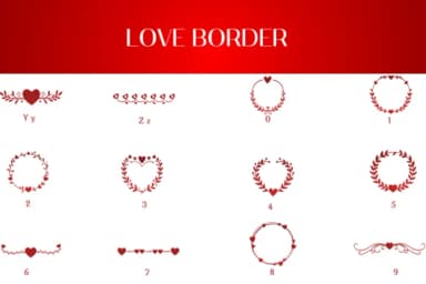 Love Border by Heartcraft Atelier — Dingbats Font — thumbnail 4