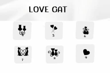 Love Cat by Ketsarin — Dingbats Font — thumbnail 4