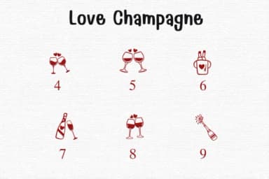 Love Champagne by Sontaya — Dingbats Font — thumbnail 4