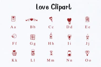 Love Clipart by Nongyao — Dingbats Font — thumbnail 2