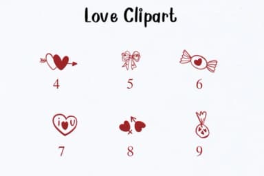 Love Clipart by Nongyao — Dingbats Font — thumbnail 4