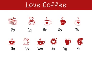Love Coffee by Pui Art — Dingbats Font — thumbnail 3