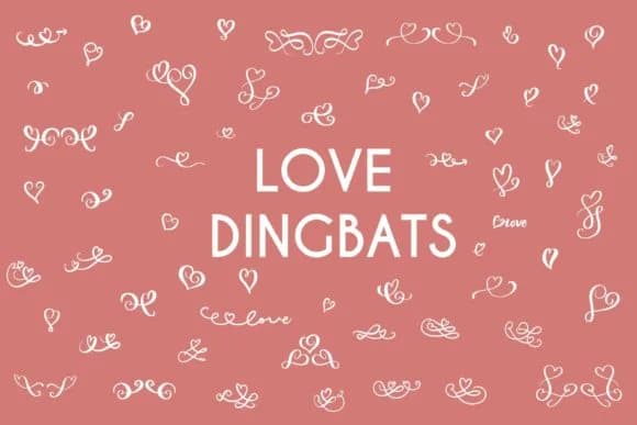 Love Dingbats by goodigital — Dingbats Font